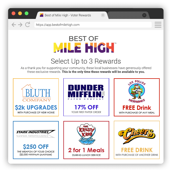 Mile High Voter Rewards